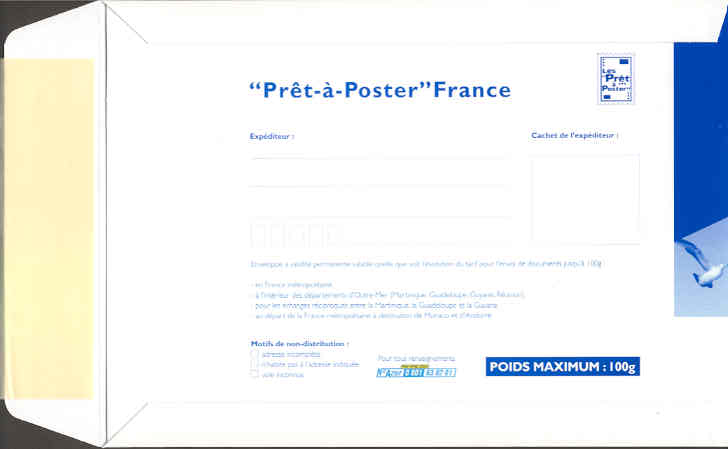 Enveloppe prêt à poster